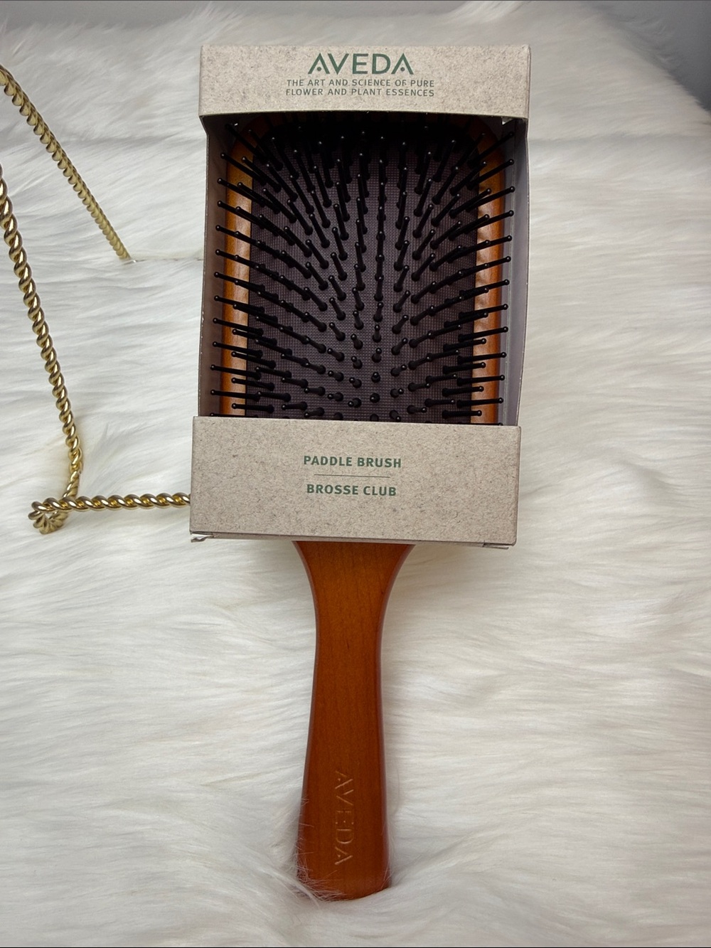 NWT AVEDA WOODEN PADDLE BRUSH
